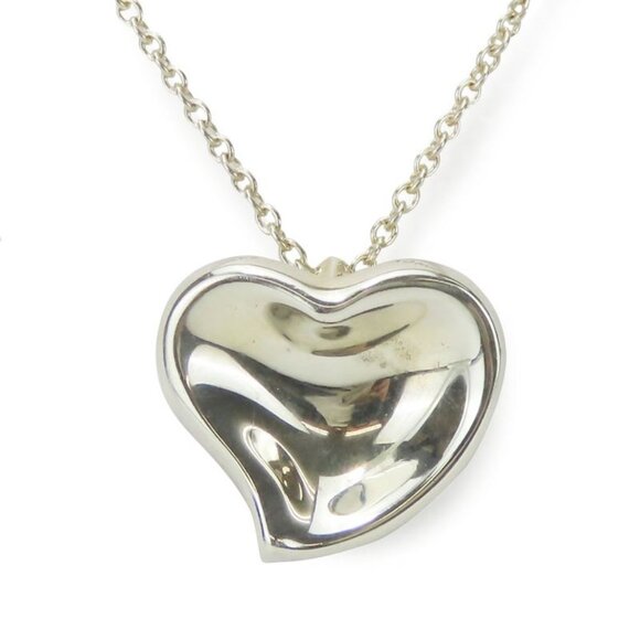 Tiffany & Co Necklace Curved Heart 925 Silver Approx 4.1 g Silver Accessories